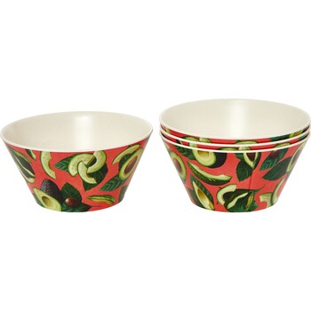 Bambusowe miseczki we wzór