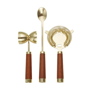 TK Maxx 3-czesciowy mosiezny zestaw do koktajli 134.99 ZL