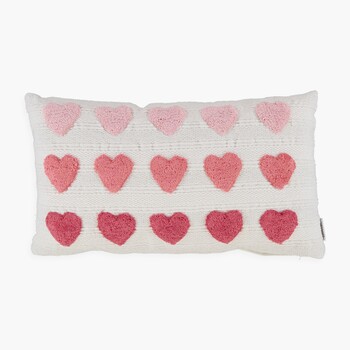 TK Maxx bialo-czerwona poduszka w serca 99.99PLN