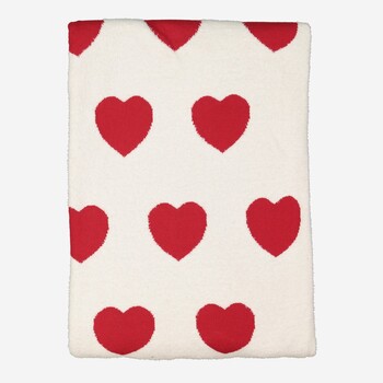 TK Maxx bialo-czerwony koc w serca 134.99PLN