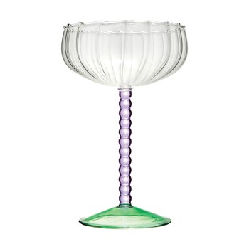 Tk Maxx Colourful kieliszek koktajlowy z zielona baza 27.99PLN