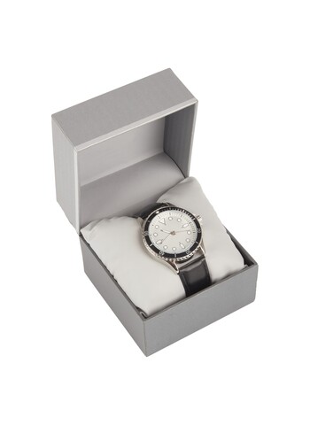 TK Maxx czarny skorzany zegarek