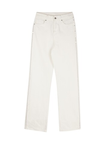 TK Maxx damskie biale jeansy z cwiekami 74.99PLN