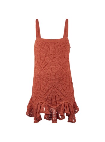 TK Maxx damska czerwona szydelkowa sukienka 74.99PLN