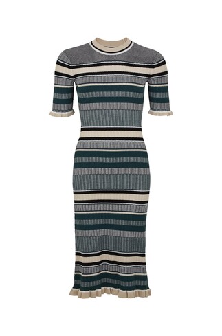 TK Maxx Damska zielona sukienka w paski 269.99 ZL