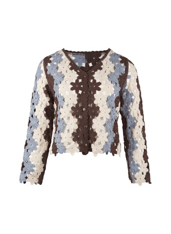 TK Maxx damski brazowo-niebieski szydelkowy top 99.99PLN