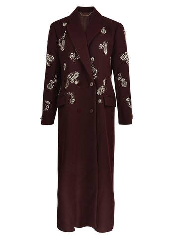 TK Maxx damski burgundowy plaszcz ze zdobieniami 949.99PLN