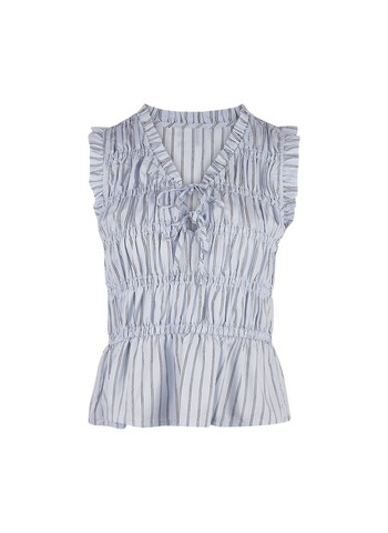 TK Maxx damski niebieski falbaniasty top 84.99PLN