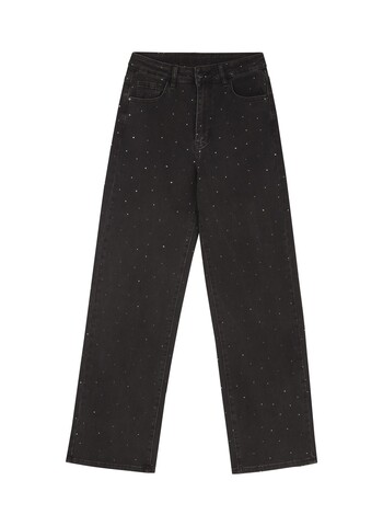 TK Maxx damskie czarne jeansy z cwiekami 169.99PLN