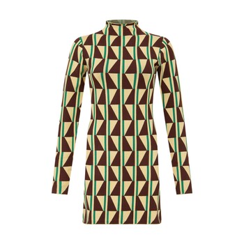 Tk Maxx dzianinowa sukienka w brozowo-zielony wzor 199.99PLN