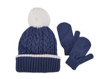 TK Maxx dziecieca niebieska czapka i rekawiczki 34.99PLN