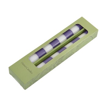 TK Maxx fioletowo-biale swieczki w paski 39.99 ZL