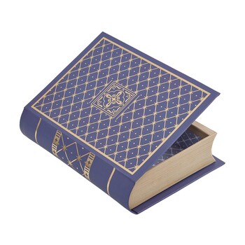 TK Maxx fioletowo-zloty pojemnik w ksztalcie ksiazki 49.99 ZL