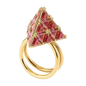 Tk Maxx glam rozowo zloty pierscionek Swarovskiego 299.99PLN