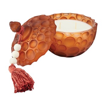 Tk Maxx glam swieca zapachowa w pomaranczowym szkle z pokrywka 27.99PLN