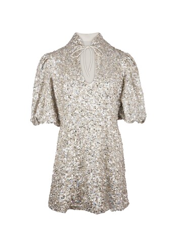 TK Maxx Gold label damska srebrna cekinowa sukienka 899.99PLN