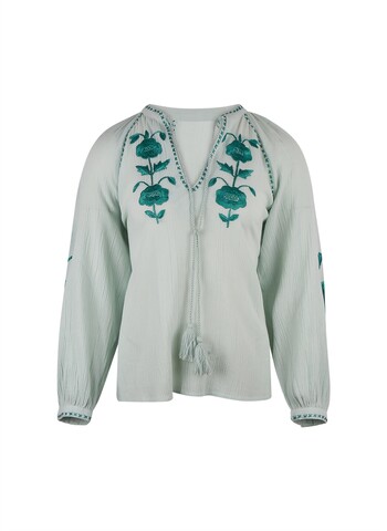 TK Maxx Gold Label damska zielona haftowana bluzka 299.99PLN