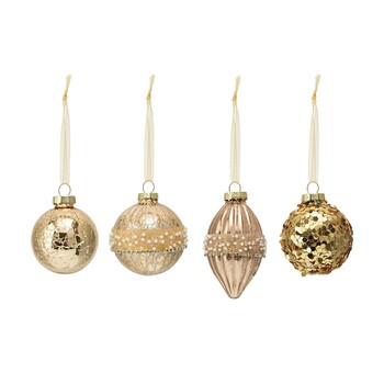Tk Maxx Jungle zestaw zlotych zdobionych bombek (24 sztuki) 84.99PLN