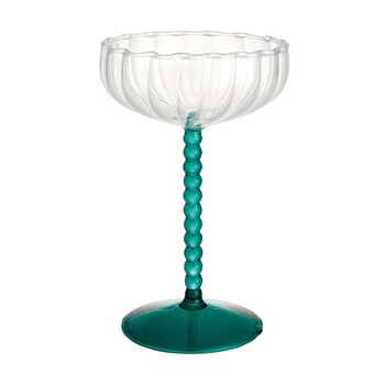 TK Maxx Kieliszek do szampana z niebieskozielona nozka 27.99 ZL