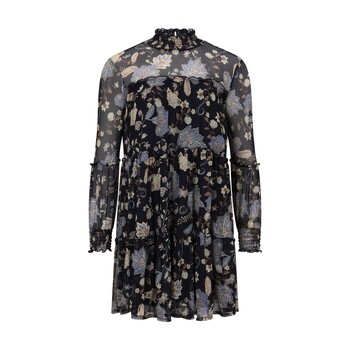 Tk Maxx neibieska sukienka midi w kwiatowy wzor 99.99PLN