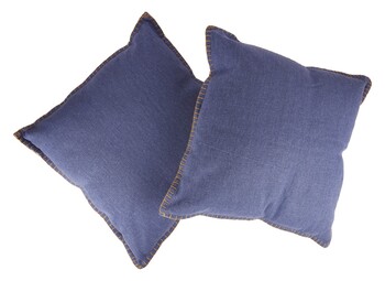 TK Maxx niebiesko kremowy zestaw poduszek 84.99PLN