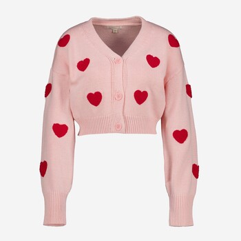 TK Maxx rozowy walentynkowy sweter w serca 99.99PLN