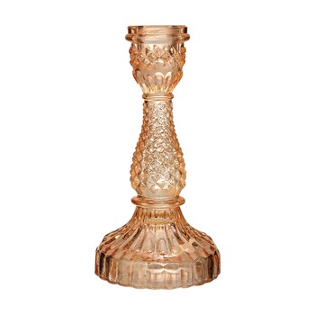 Tk Maxx Scandi rozowy szklany swiecznik 27.99PLN