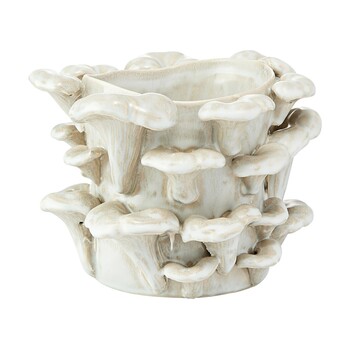 Tk Maxx Scandi szara perlowa waza w grzyby 84.99PLN