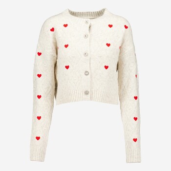 TK Maxx szary kardigan w serca 99.99PLN