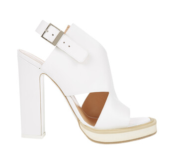 Biale buty na platformie
