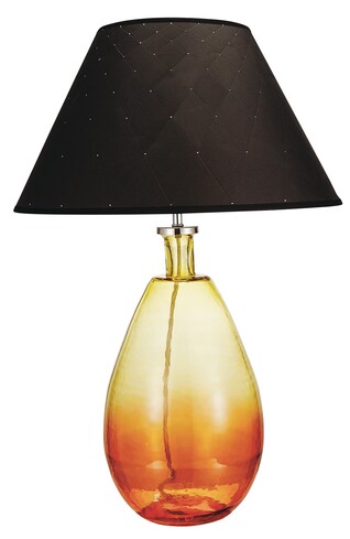 Lampa ze szklanym dołem