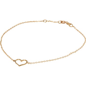 Złota bransoletka z serduszkiem