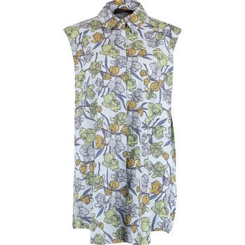 Koszula w kwiaty bez rękawów