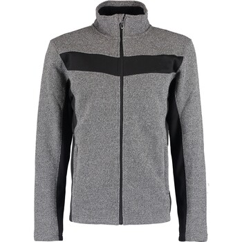 Szaro-czarna bluza na zamek