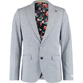 Męska marynarka z mieszanki lnu