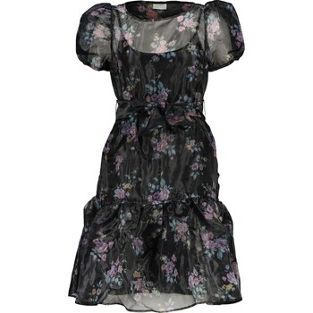 Czarna sukienka w kwiaty