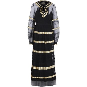 Czarno-złota sukienka maxi