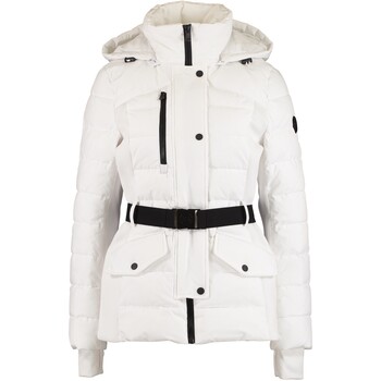 Biała kurtka z kapturem