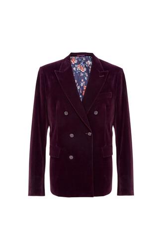 Fioletowa zamszowa kurtka