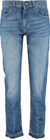 Niebieskie spodnie jeansowe