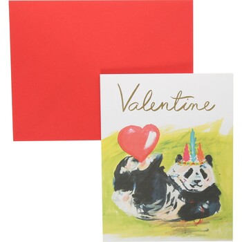 Kartka walentynkowa z pandą