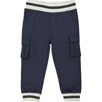 Granatowe spodnie z kieszeniami