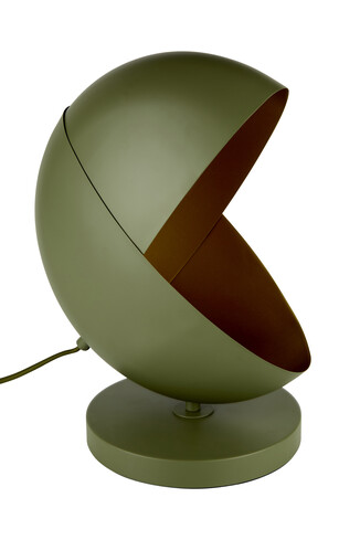 Zielona lampa stołowa