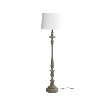 Szara lampa podłogowa