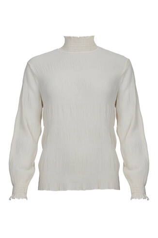 TK Maxx biala bluzka z golfem 74.99zl