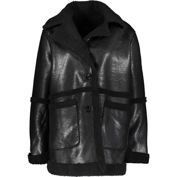 Damski czarny płaszcz