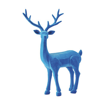 Niebieska figurka renifer