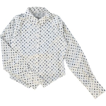 Biała koszula ze wzorem