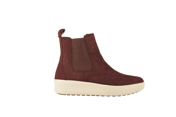 Burgundowe buty