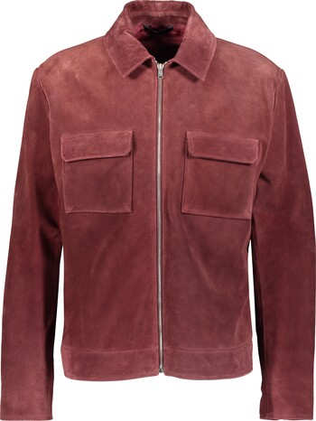 Zamszowa bordowa kurtka